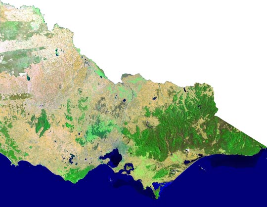 Satellite Photo of Victoria